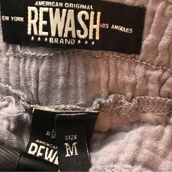 NWT Rewash women’s gauze shorts Sz M gray - Picture 5 of 9